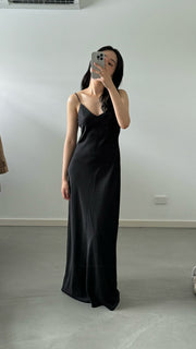 by DOE - Long Satin Slimming Dress