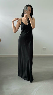 by DOE - Long Satin Slimming Dress