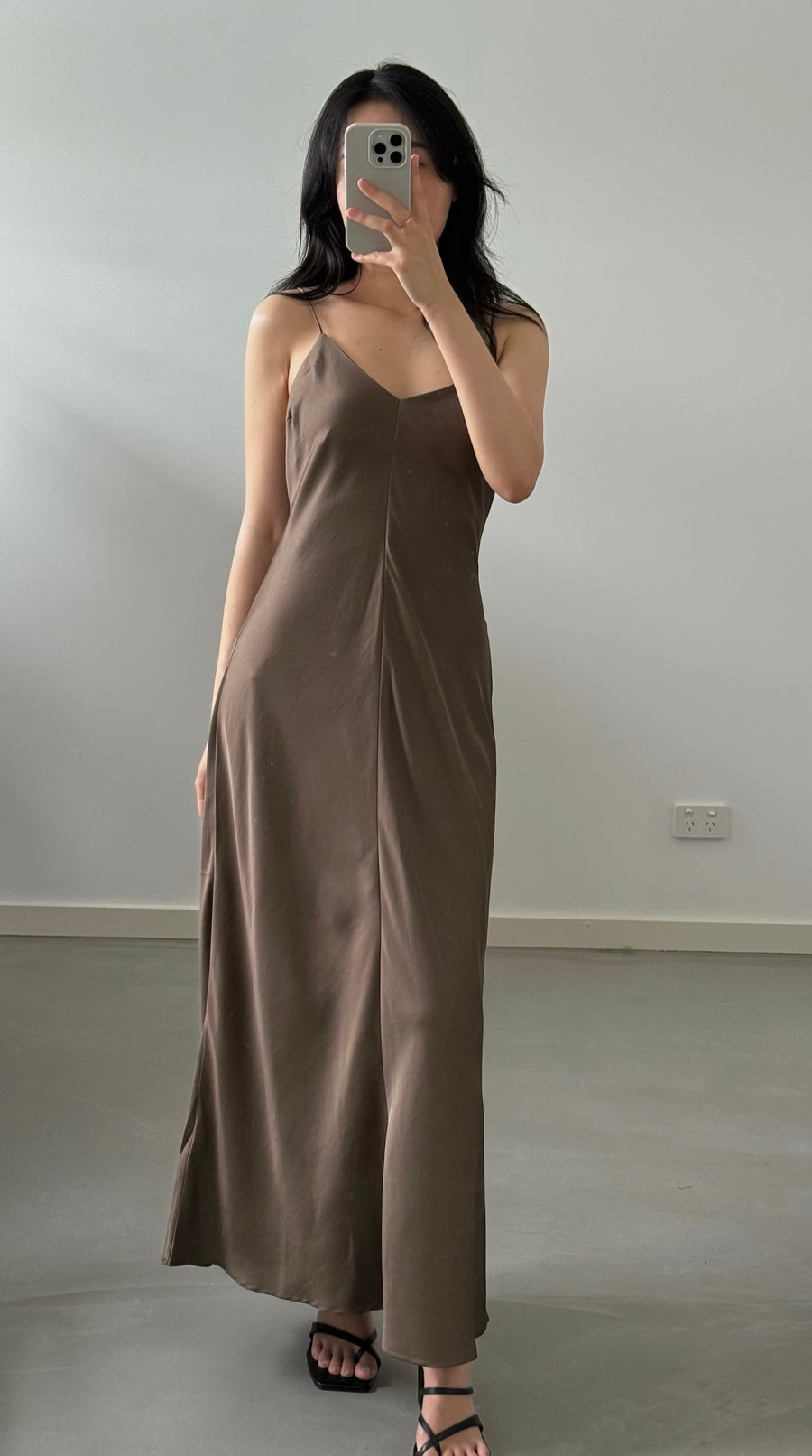 by DOE - Long Satin Slimming Dress