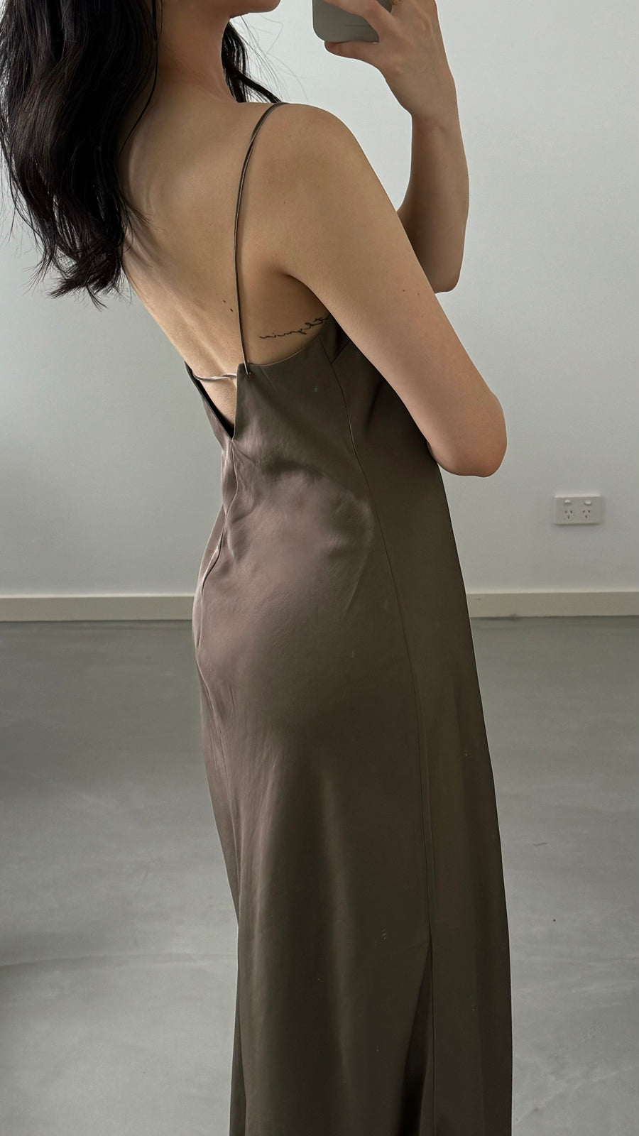by DOE - Long Satin Slimming Dress