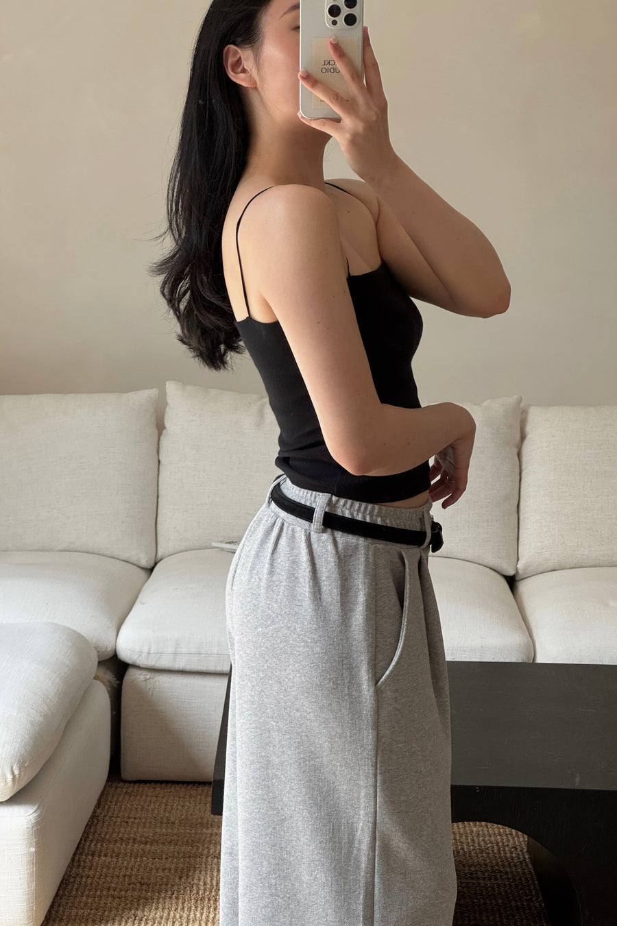 Striped Rib Cami Top