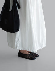 Airy Cocoon Pintuck Skirt