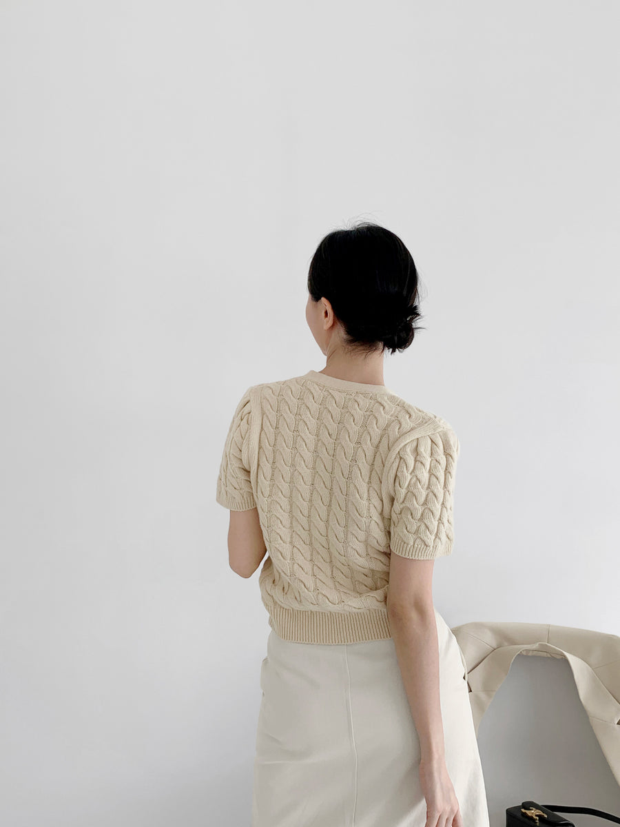 Novel Wool Cardigan Knit
