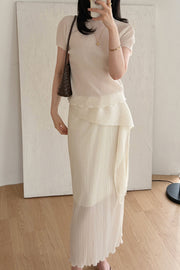Drape Pleats Skirt