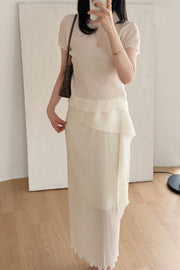 Drape Pleats Skirt