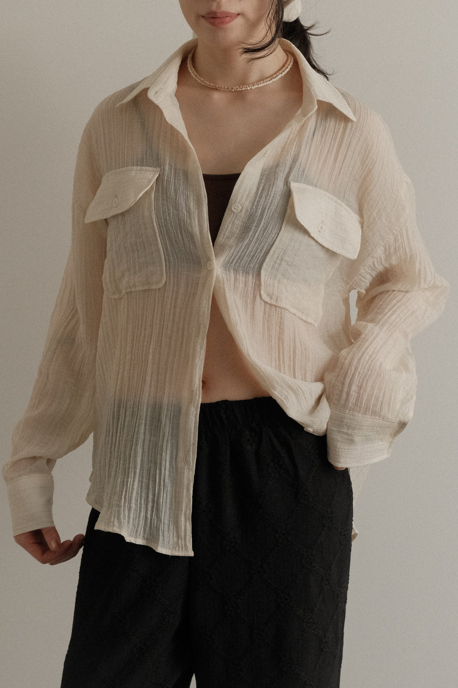 Wrinkled Pocket Shirt