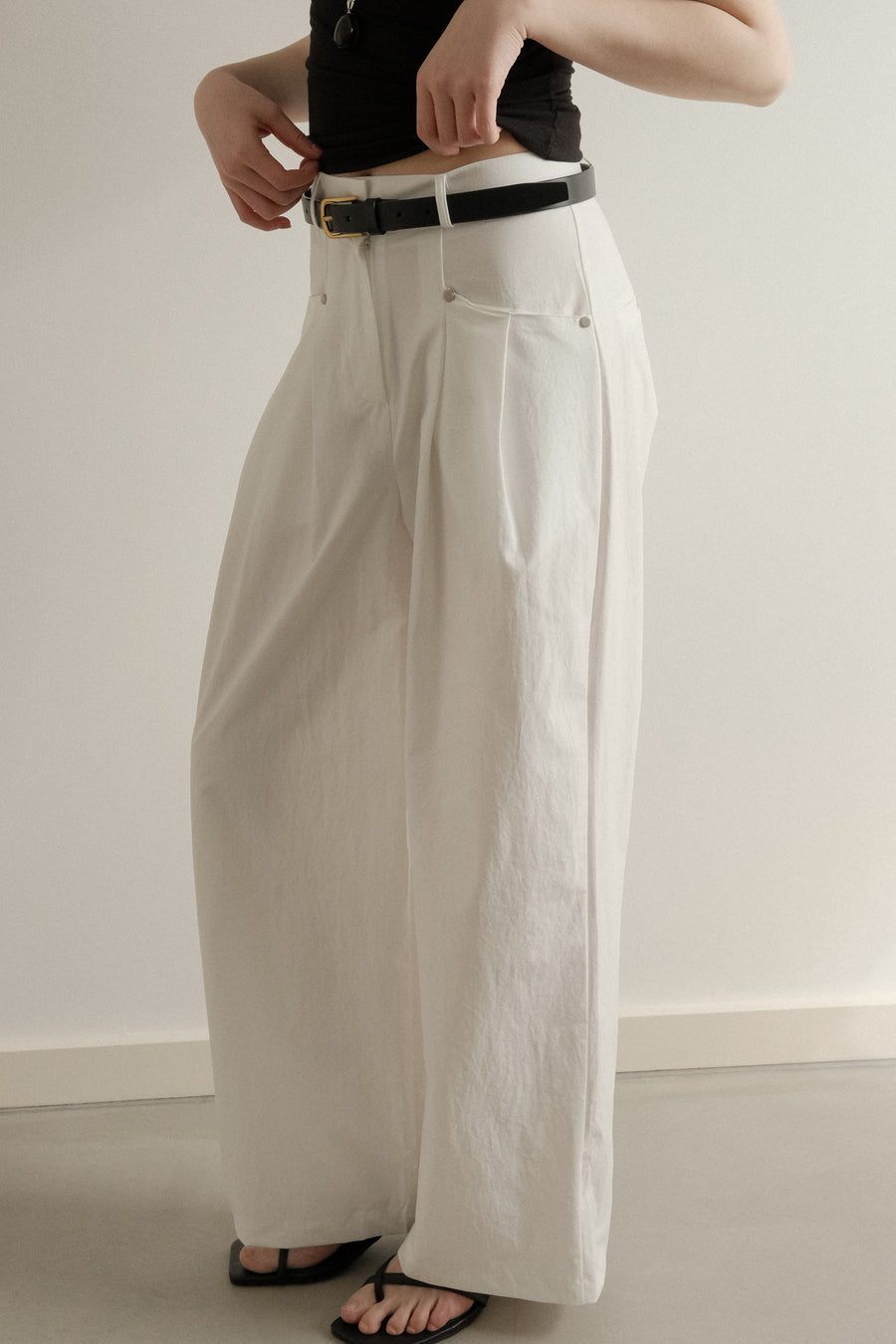 Pintuck Summer Slacks