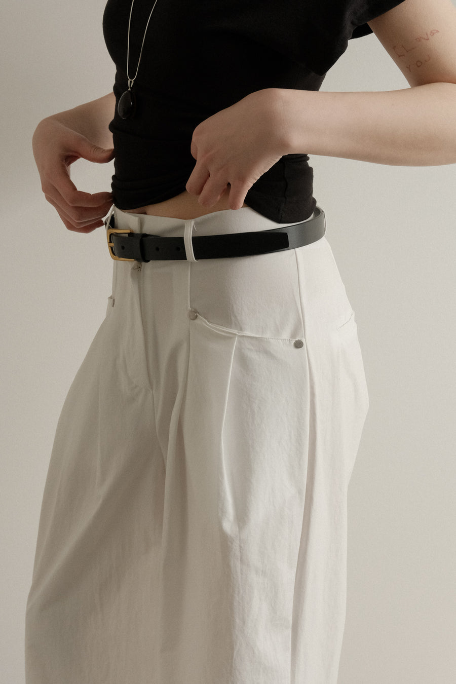 Pintuck Summer Slacks