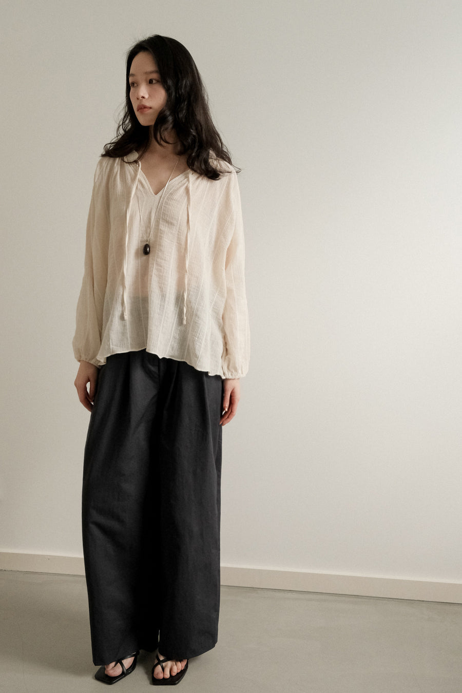 Pintuck Summer Slacks