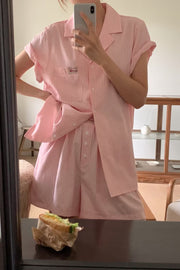 Slow Morning Stripe Pyjama Set – Short