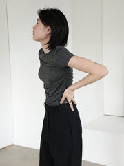 by DOE - Side Pleated Soft Tee