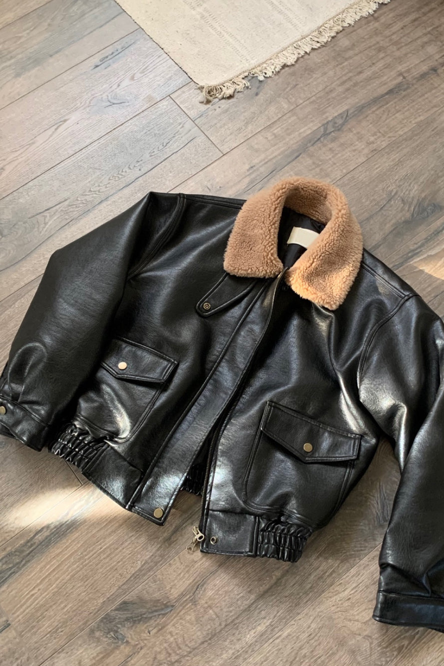 Shearling Leather Jacket