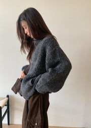 Unisex Bouclé Wool Zip Jacket