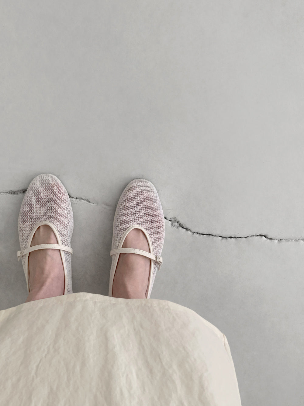 Mesh Maryjane Flat