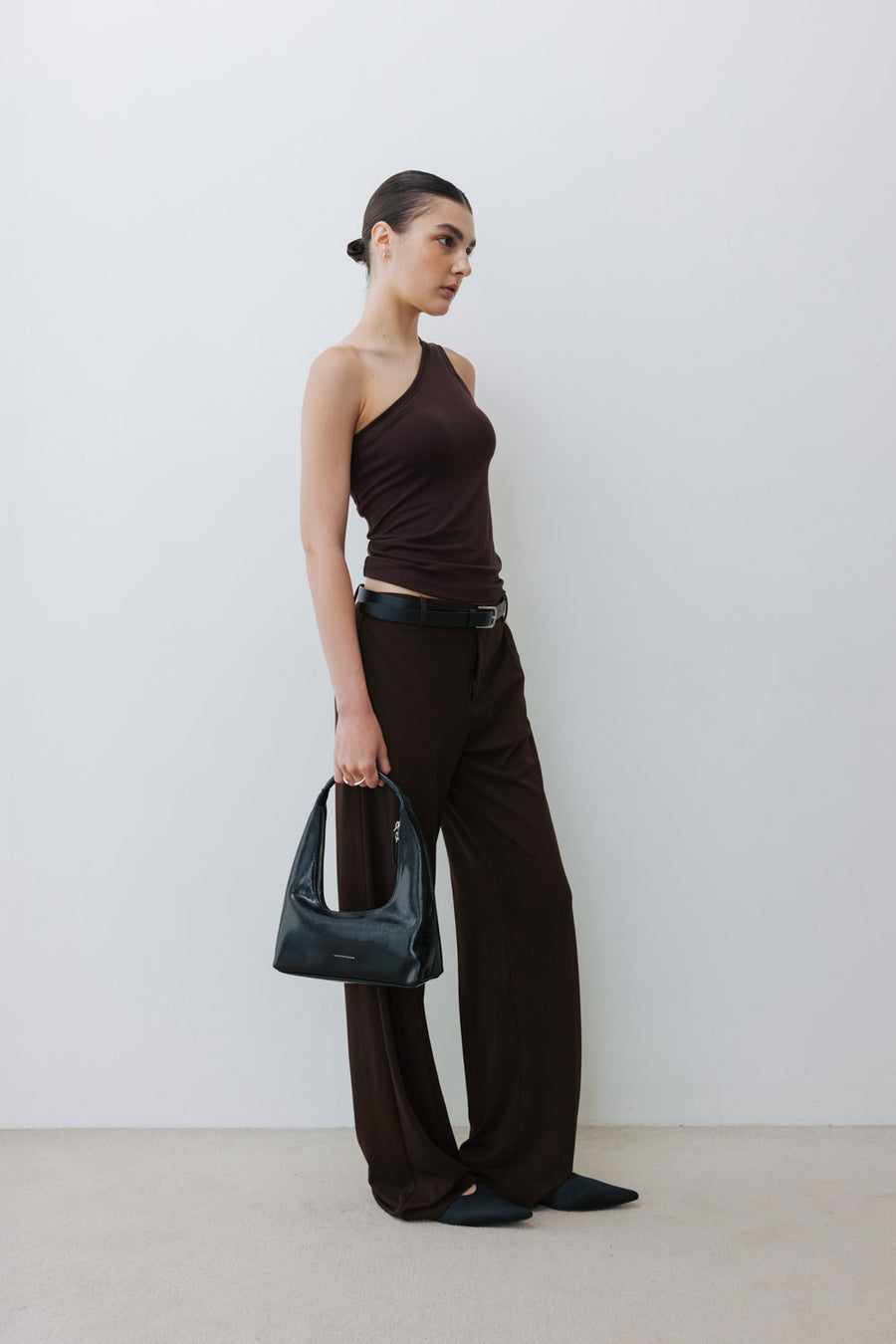 by DOE - One Shoulder Stretchy Bra Tank (PREORDER)