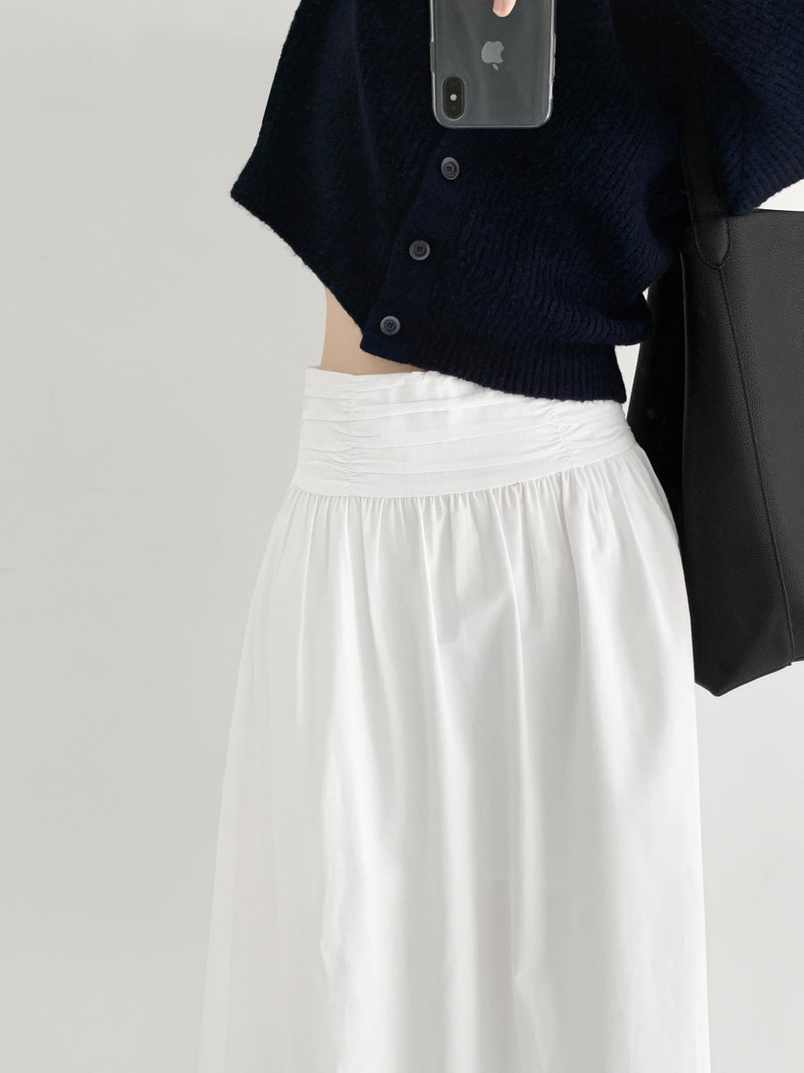 Waist-Detail Flared Skirt (PREORDER)