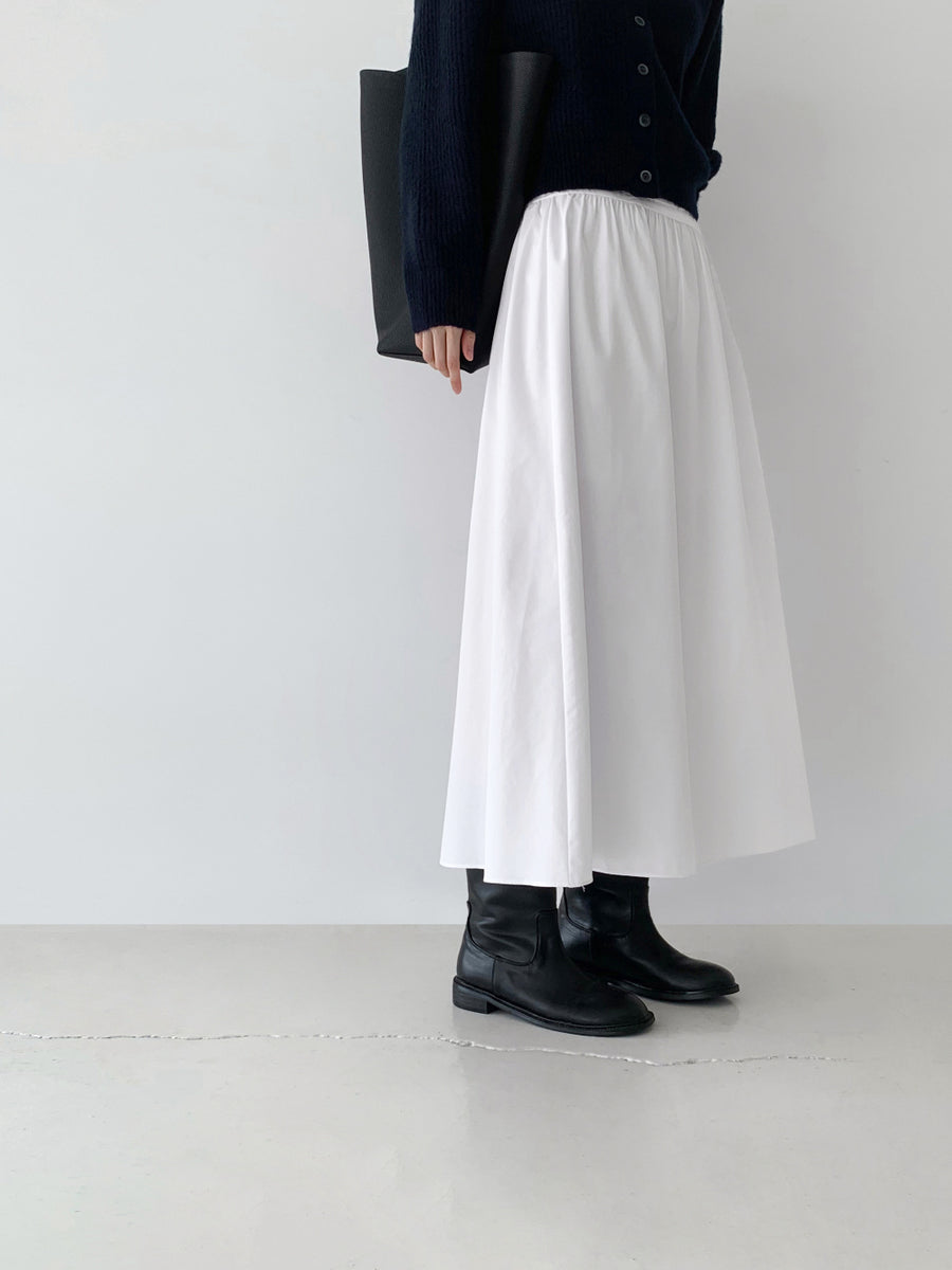 Waist-Detail Flared Skirt (PREORDER)