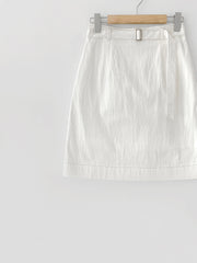 Belt Contrast Skirt