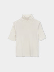 Merino Wool Half Sleeves Turtleneck