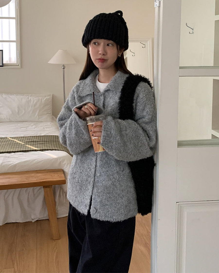 Boucle Collar Cardigan (PREORDER)