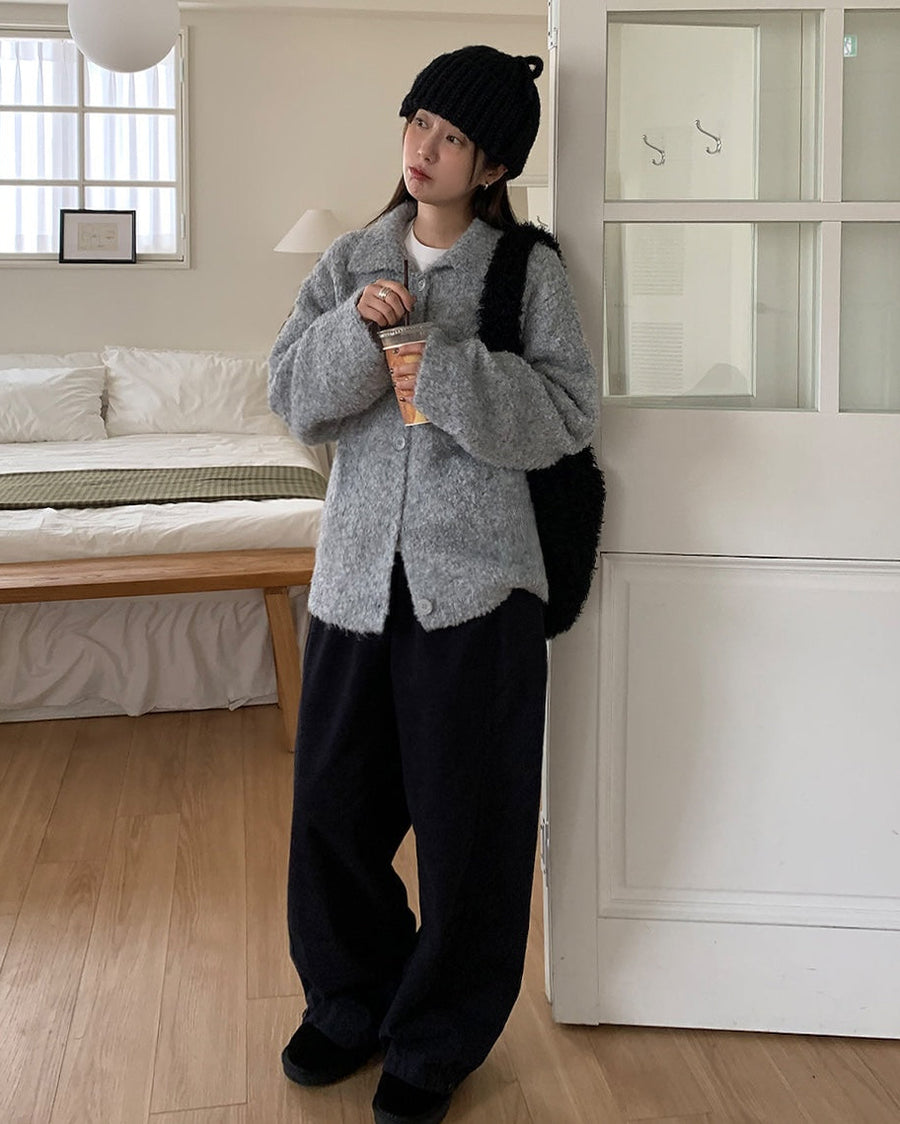 Boucle Collar Cardigan (PREORDER)