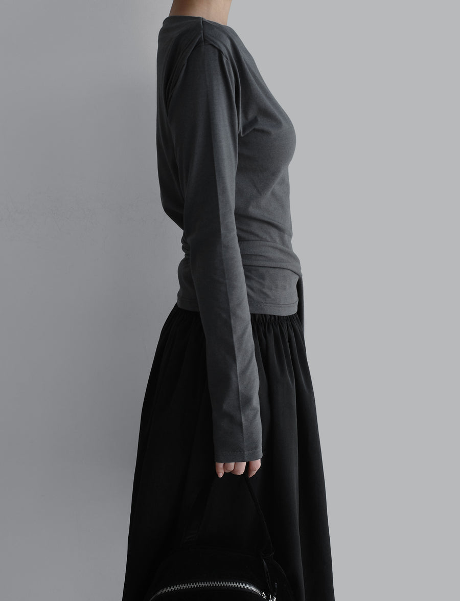 Gentle Wrap Boatneck Tee