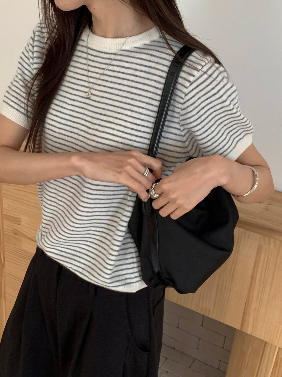 Mellow Cashmere Stripe Knit