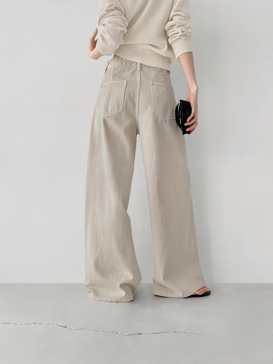 Belted Beige Pants (PREORDER)