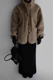 Suede-Lined Shearling Jacket (PREORDER)