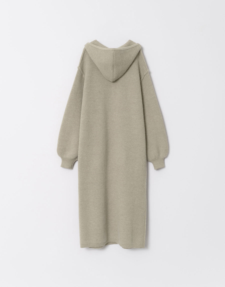 Hood Cozy Knit Dress (PREORDER)