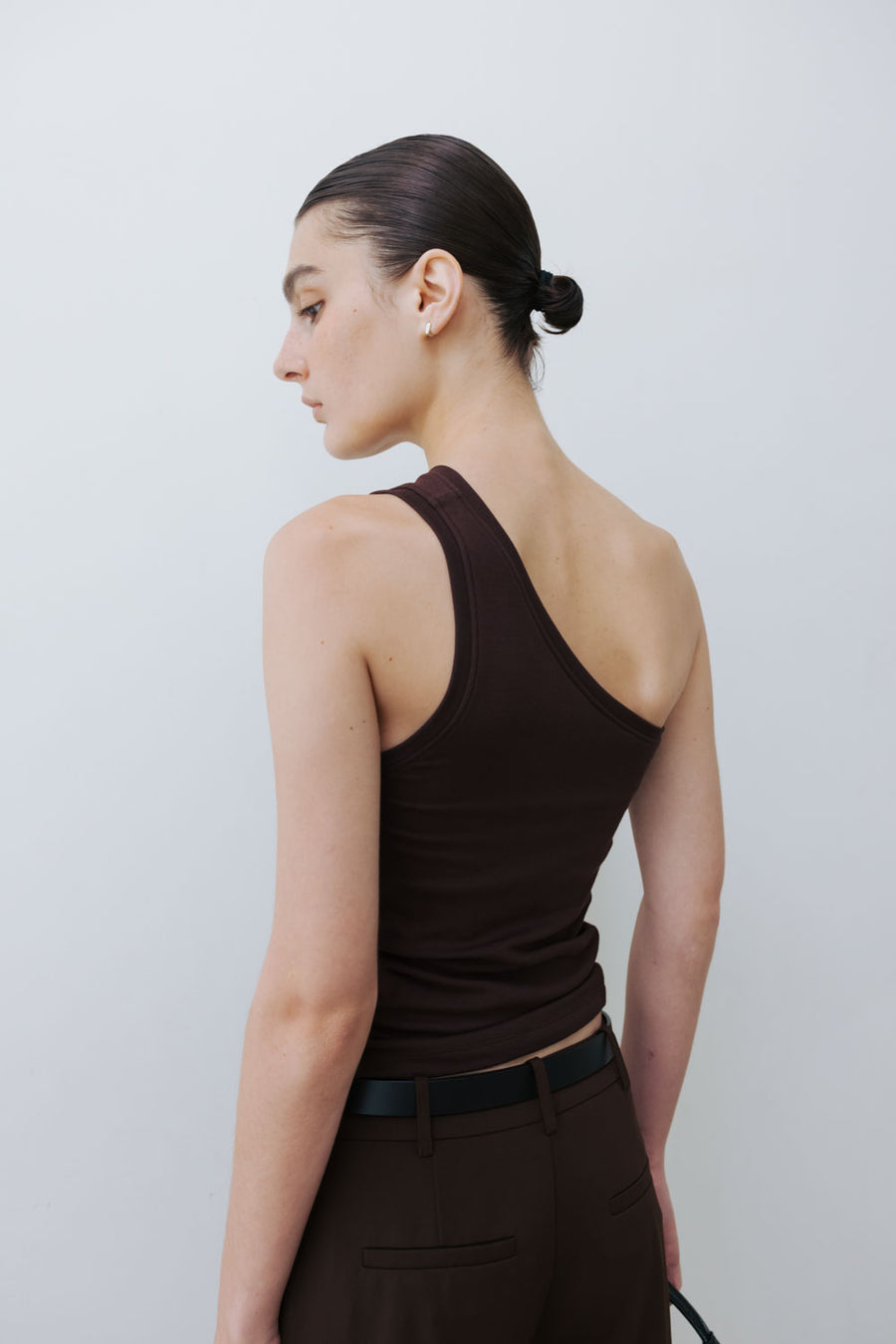 by DOE - One Shoulder Stretchy Bra Tank (PREORDER)