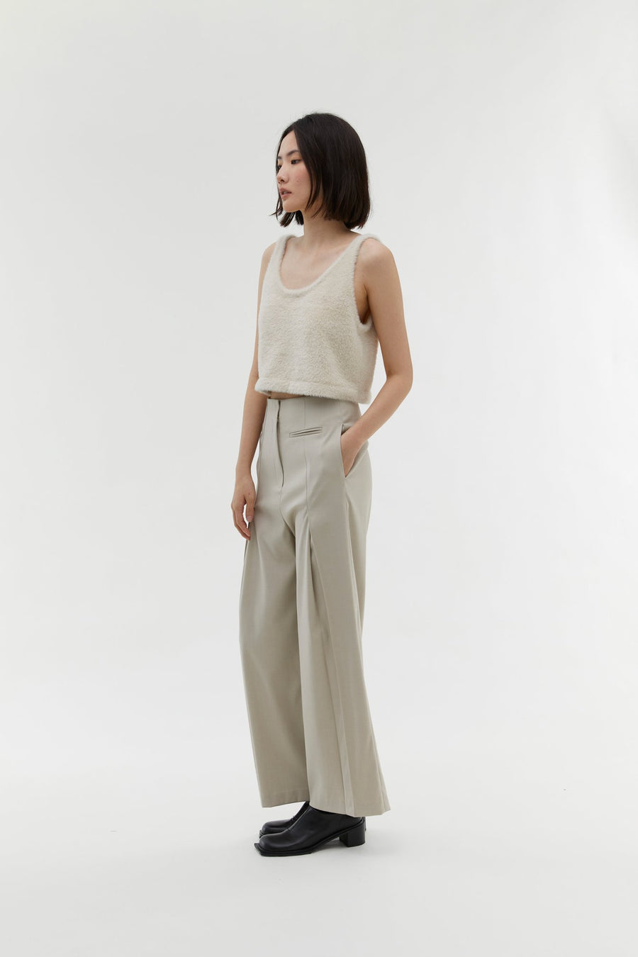 by DOE - Double Pleated Suit Slack