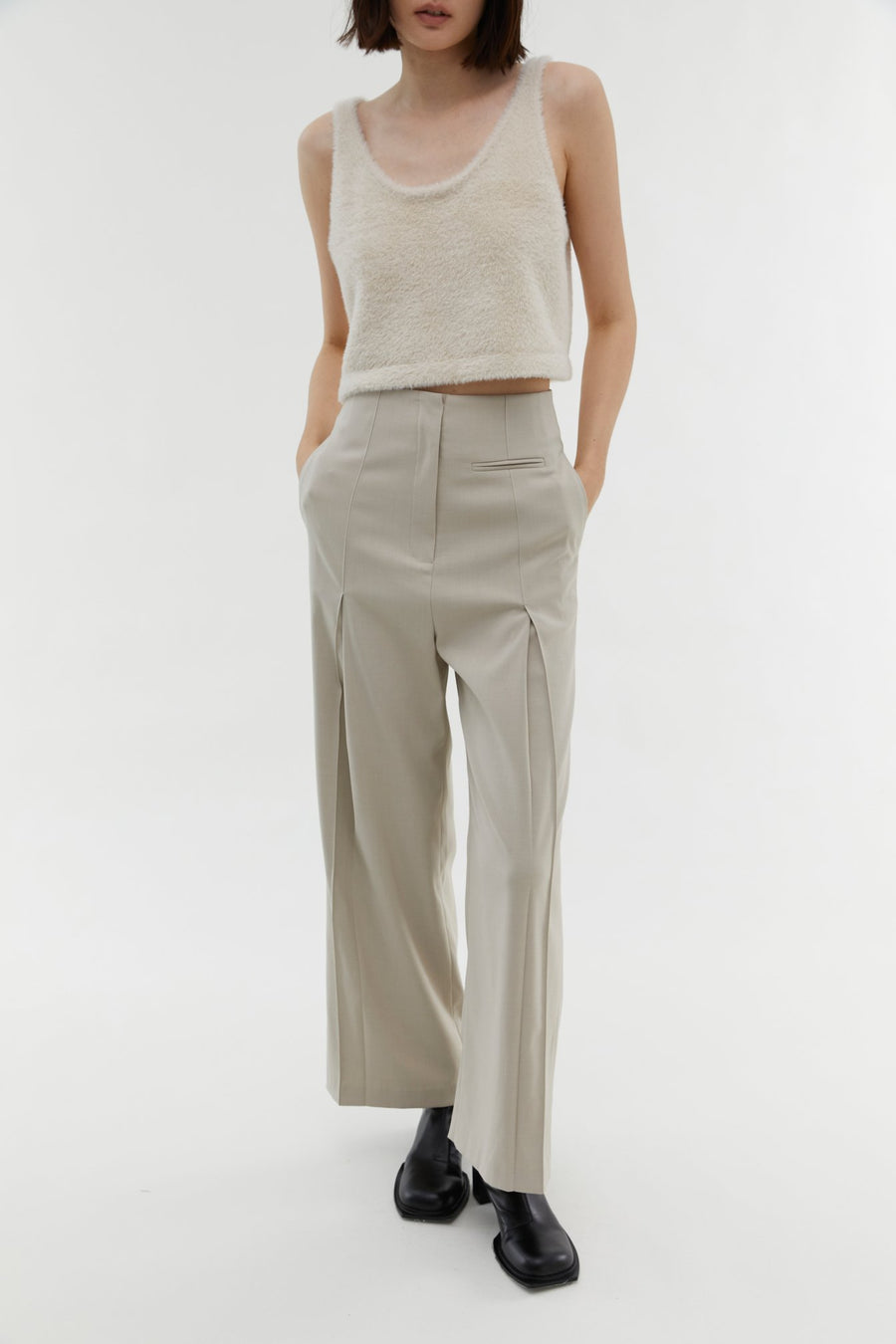 by DOE - Double Pleated Suit Slack