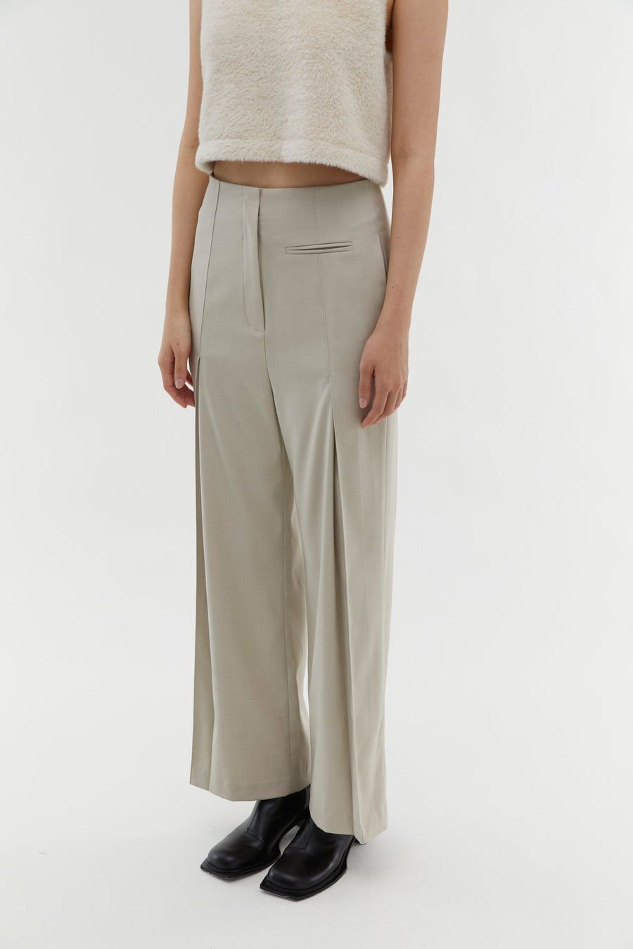 by DOE - Double Pleated Suit Slack