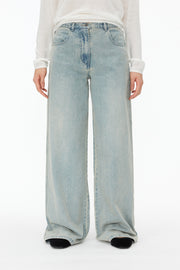 by DOE - Distressed Brushed Denim Jeans