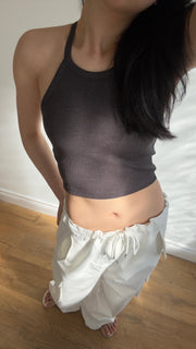Shoulder Cut-out Bra Cami Top