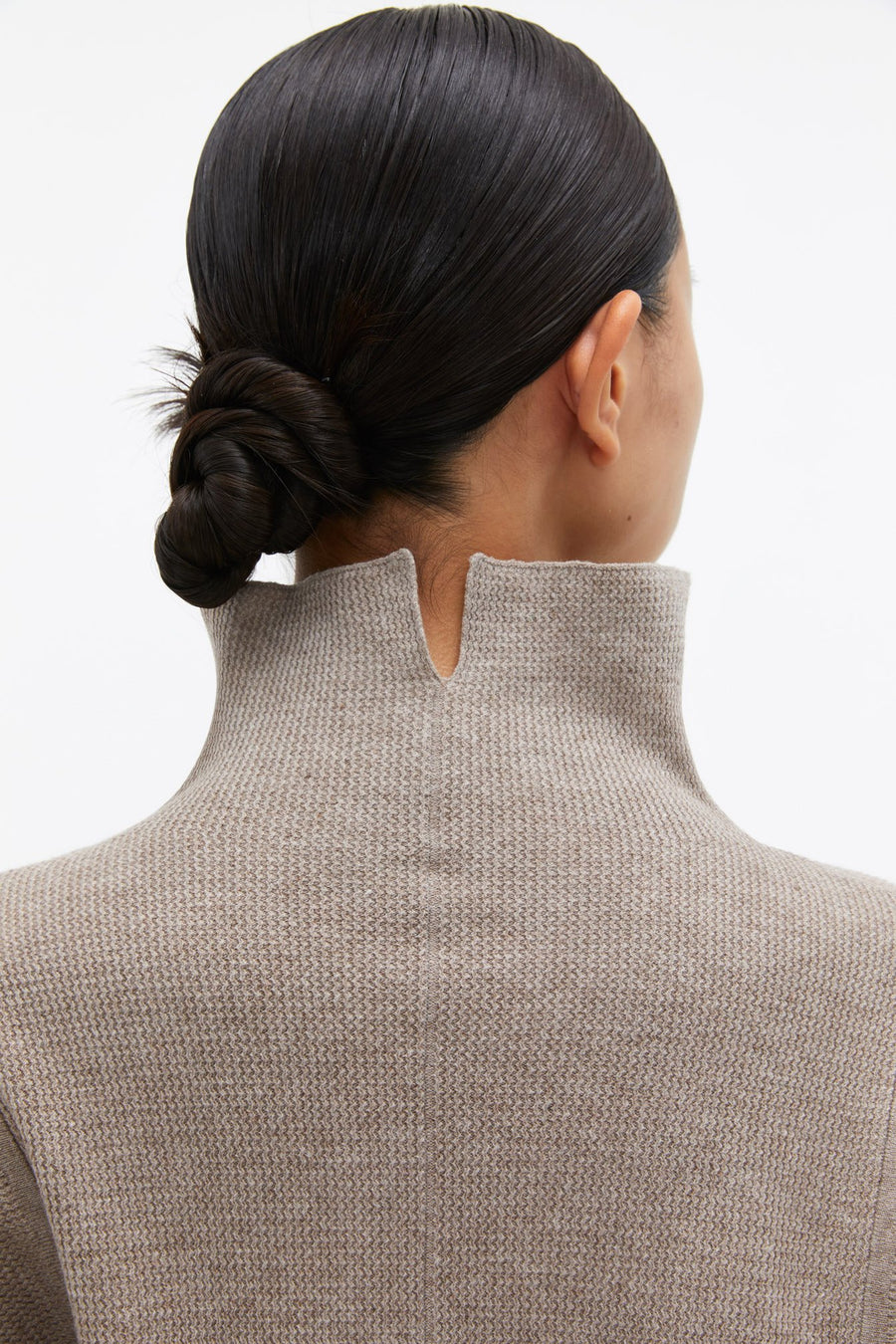 by DOE - Mock-Neck Woven Knit Sweater