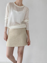 Handmade Net Knit Skirt