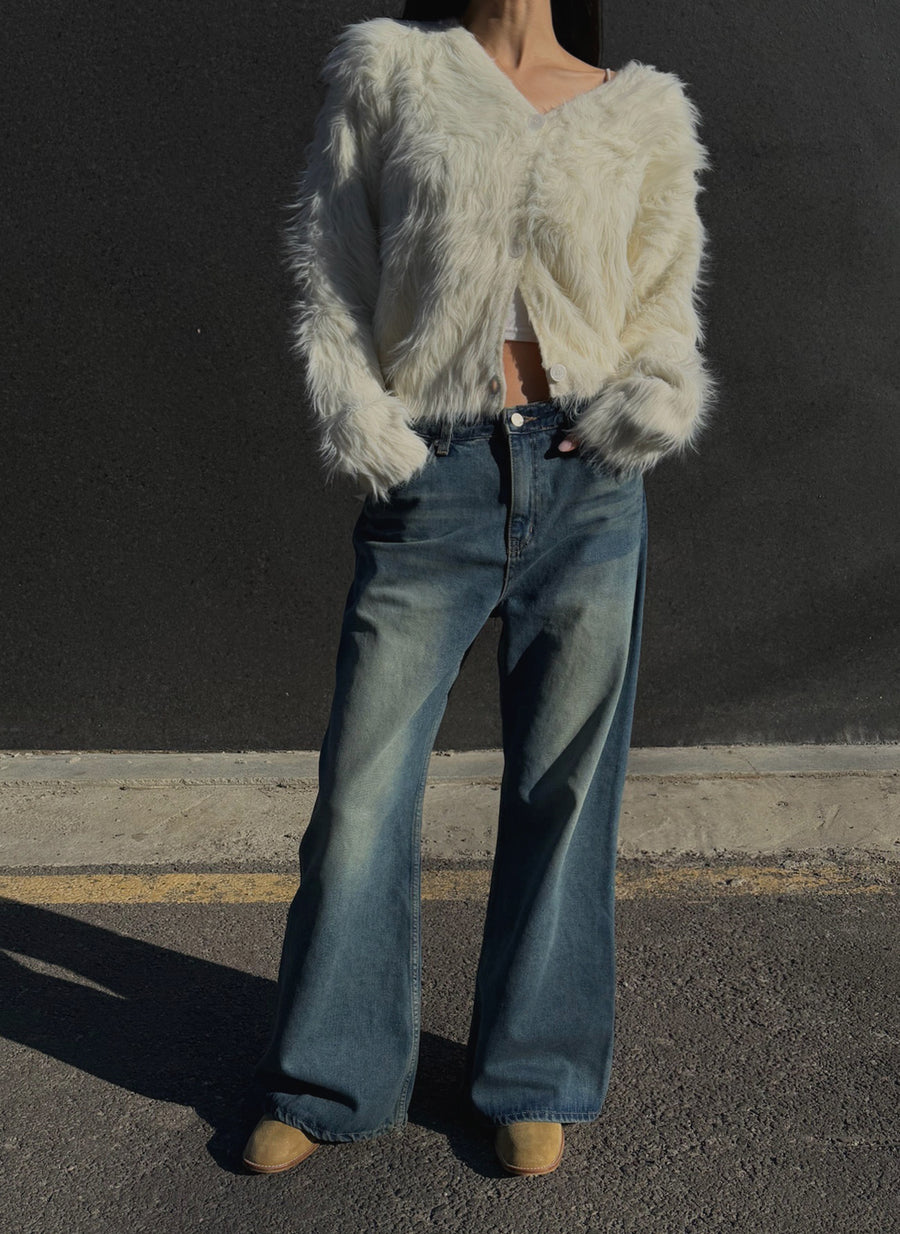 Snow Fur Cardigan (PREORDER)