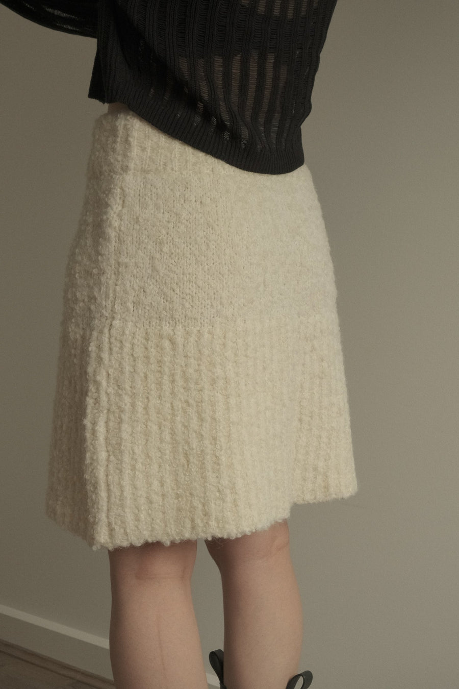 Wool Alpaca Knit Skirt