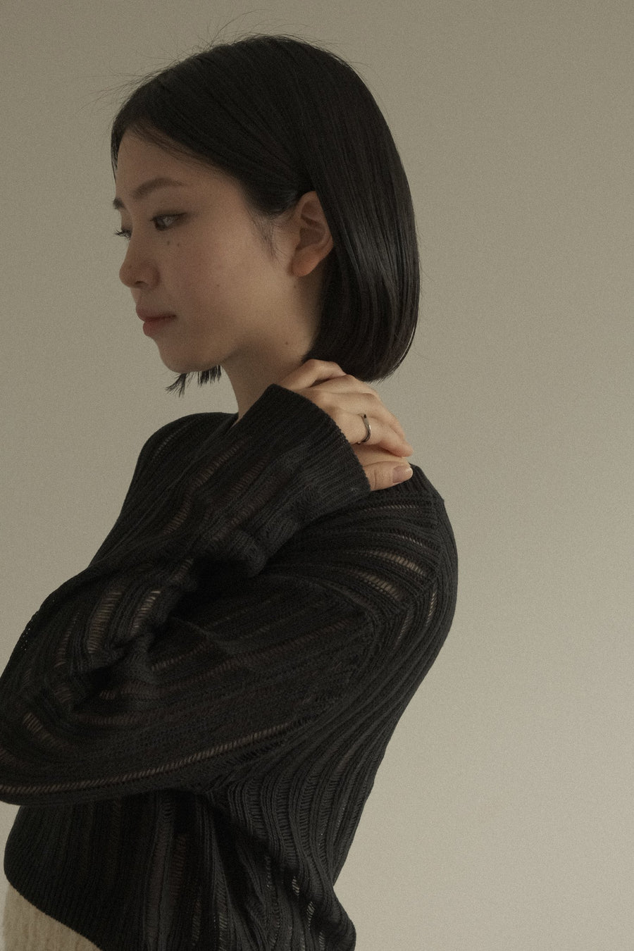 See Through Crop Knit