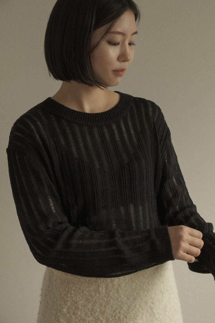 See Through Crop Knit