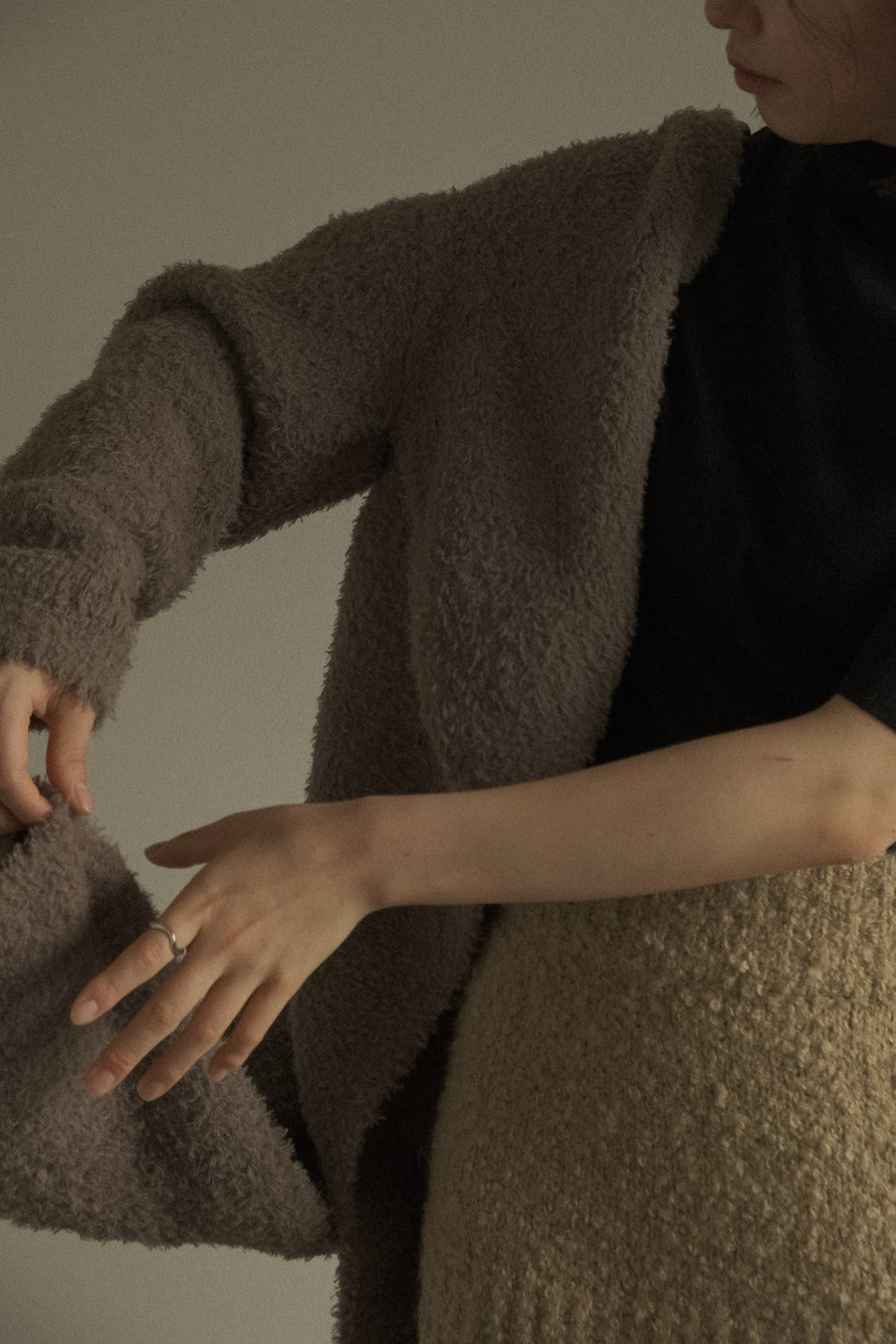 Wool Alpaca Hairy Jacket