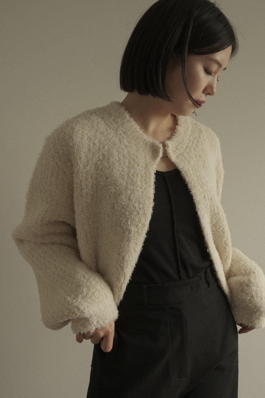 Wool Alpaca Hairy Jacket
