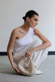 by DOE - One Shoulder Stretchy Bra Tank (PREORDER)