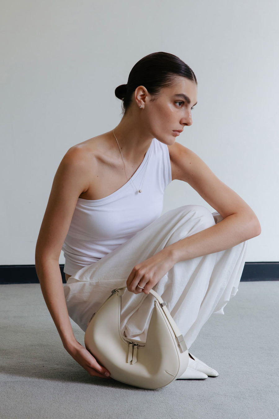 by DOE - One Shoulder Stretchy Bra Tank (PREORDER)