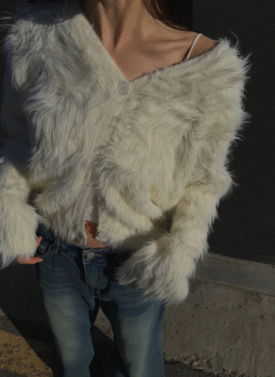 Snow Fur Cardigan (PREORDER)