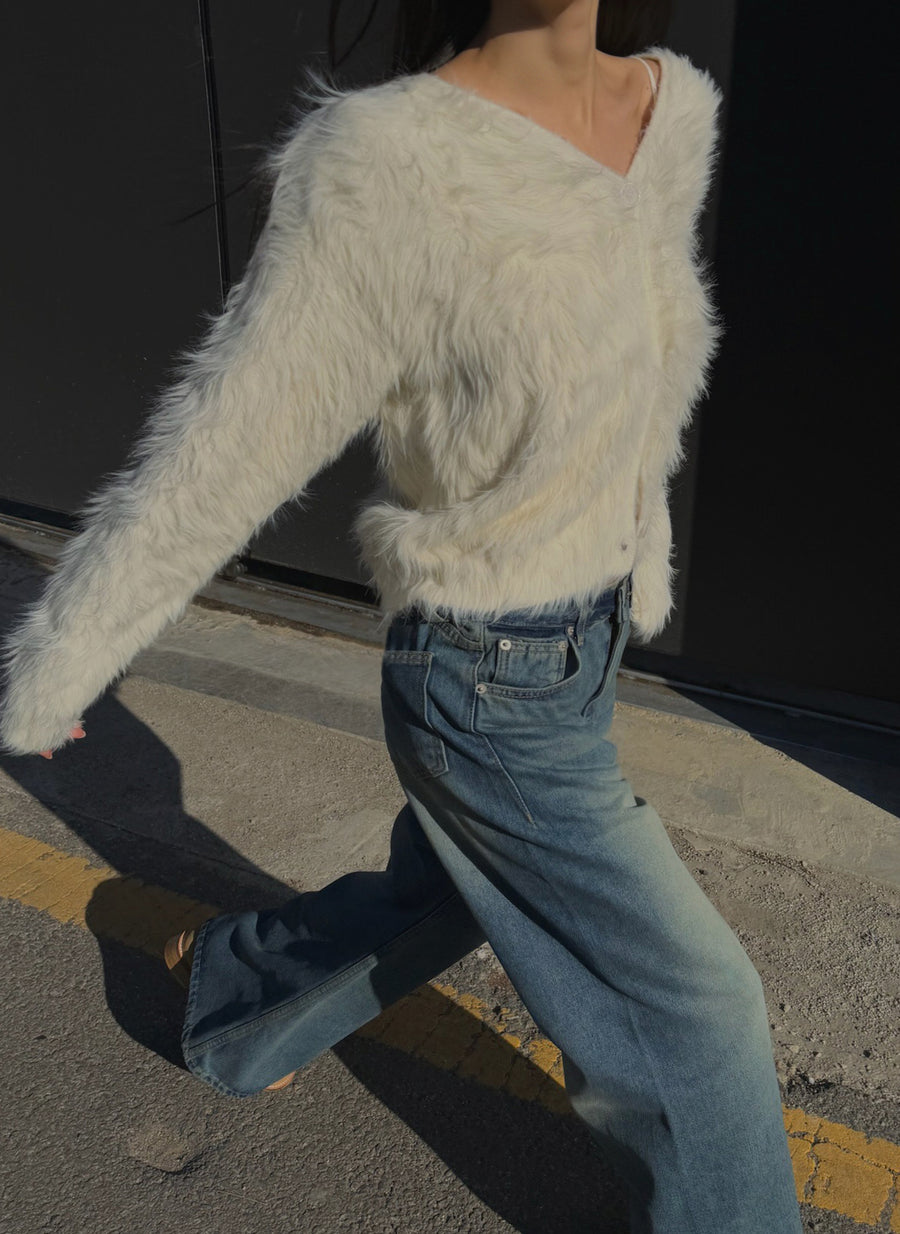 Snow Fur Cardigan (PREORDER)