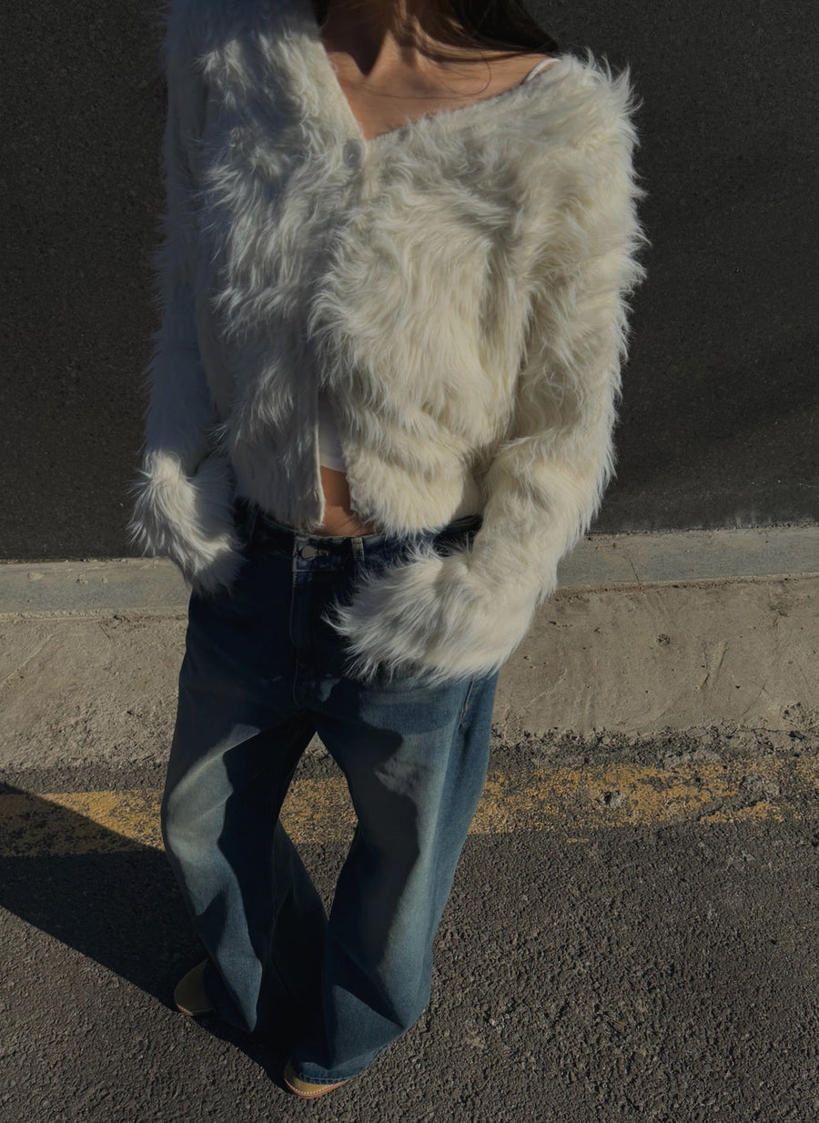 Snow Fur Cardigan (PREORDER)
