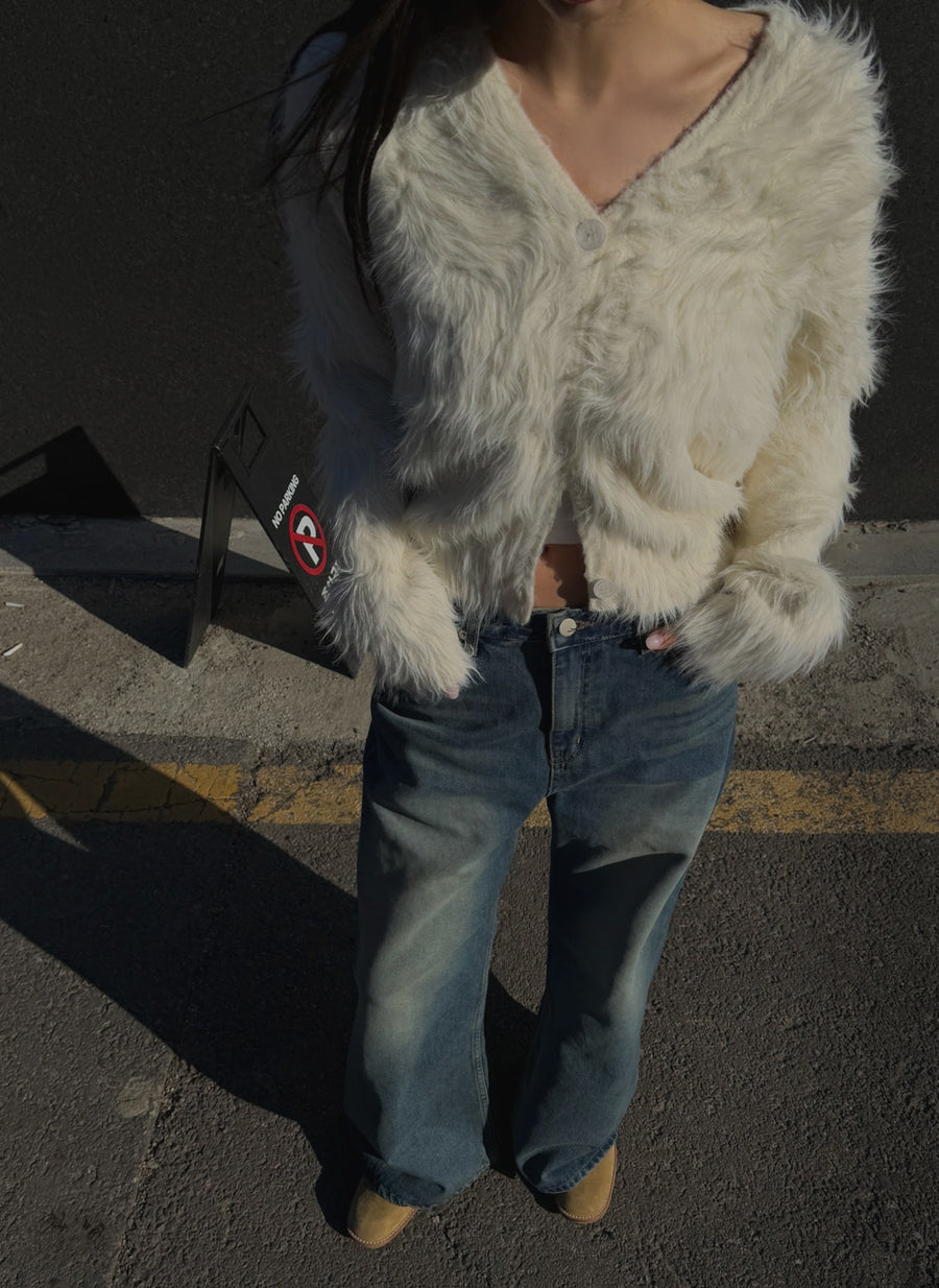 Snow Fur Cardigan (PREORDER)